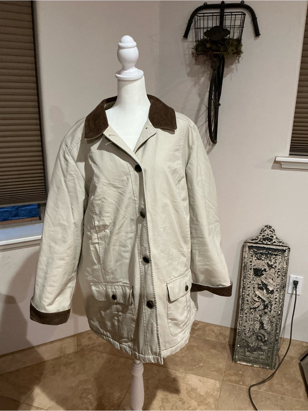 EUC Vintage L.L. Bean Canvas/Fully Insulated Coat Size L